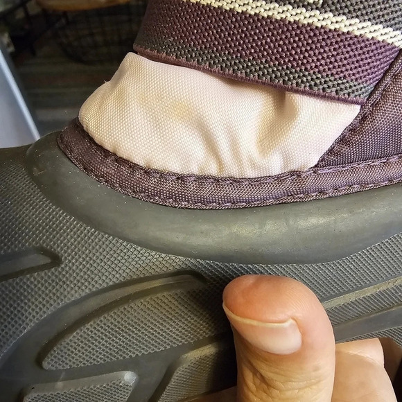 Sorel Winter Snow Boots Insulated Drawstring Purple Pink Size 5 - Picture 11 of 13